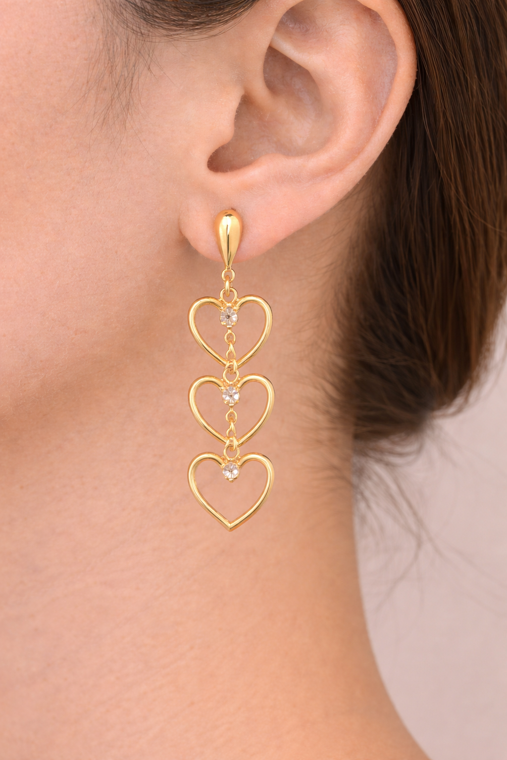 Brinco Longo coração