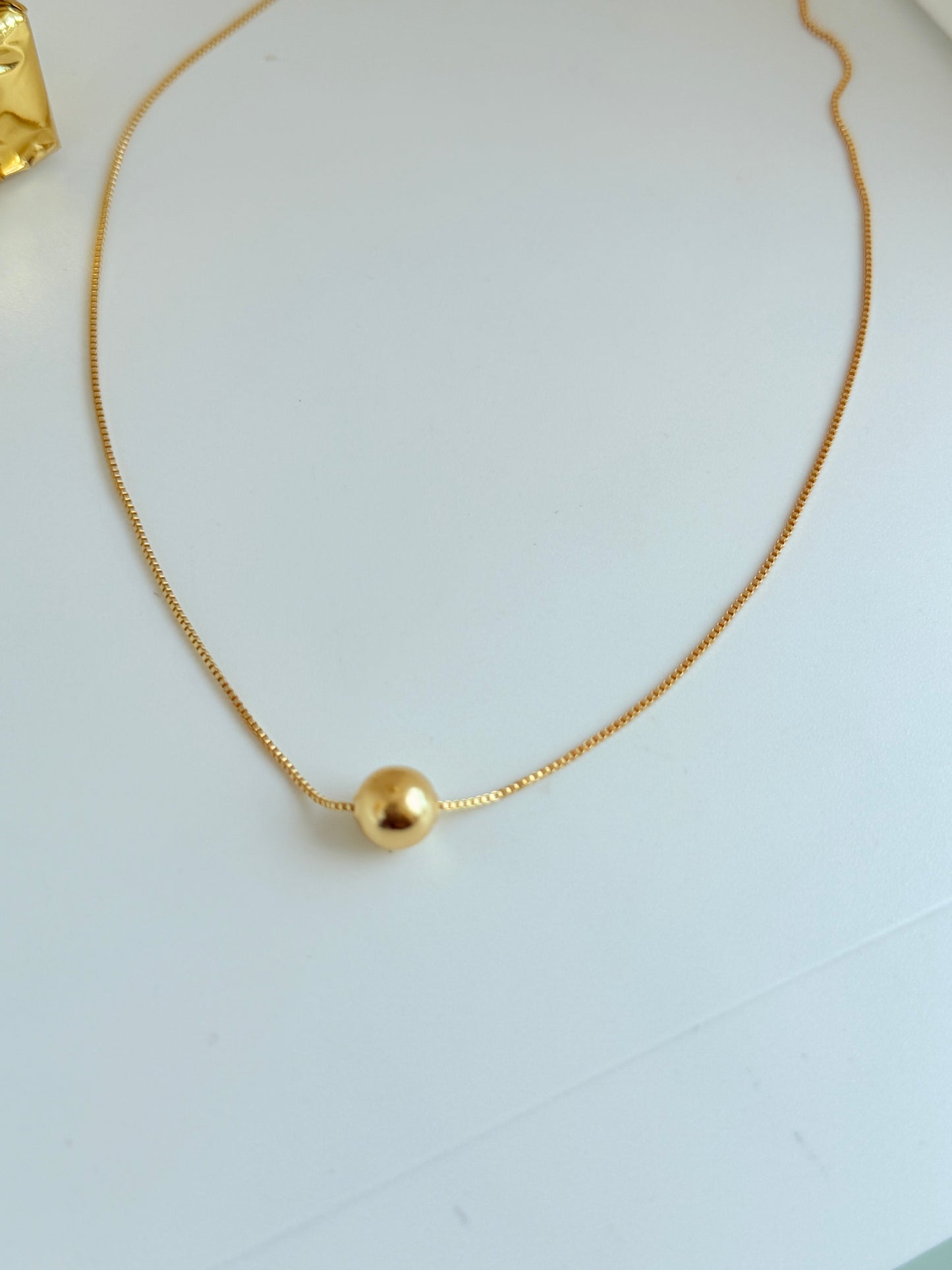 Colar Bolinha, corrente veneziana