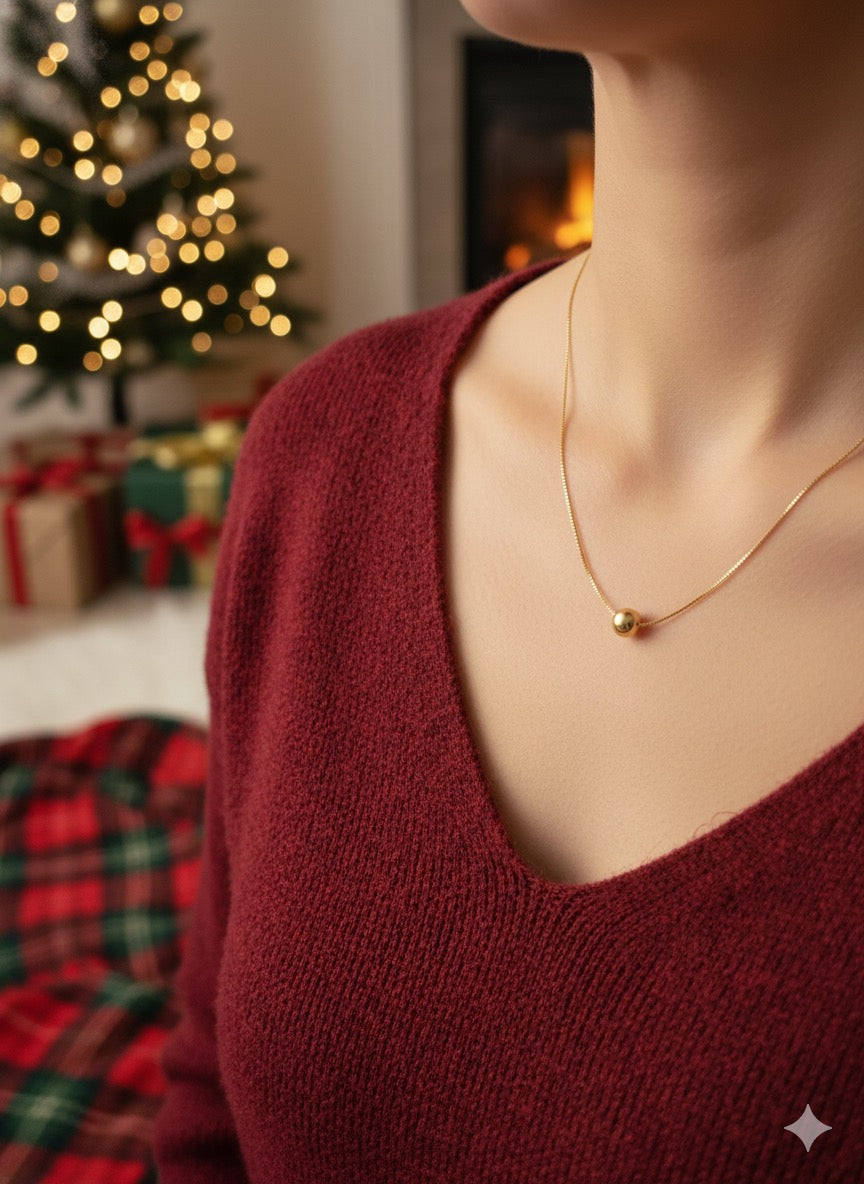 Colar Bolinha, corrente veneziana