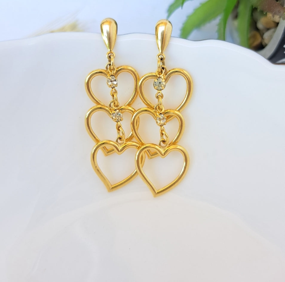 Brinco Longo coração