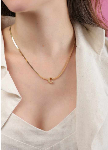 Colar pigente personalizado iniciais