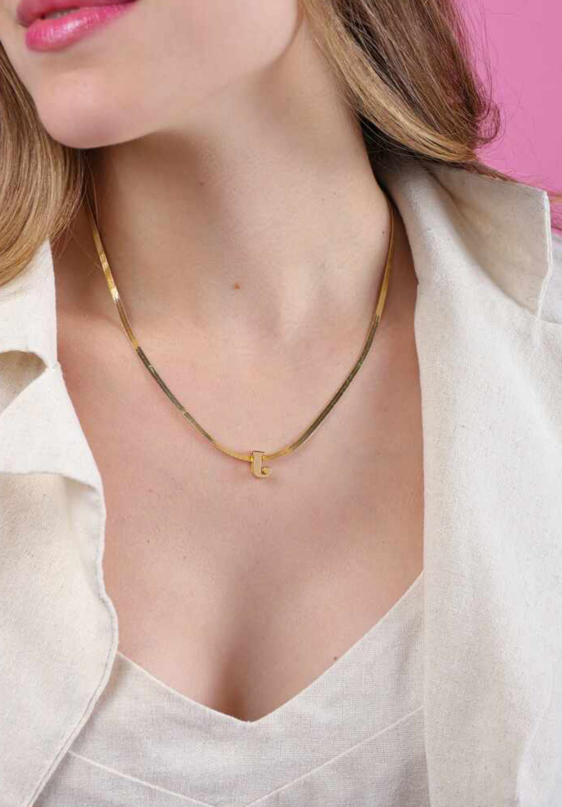 Colar pigente personalizado iniciais