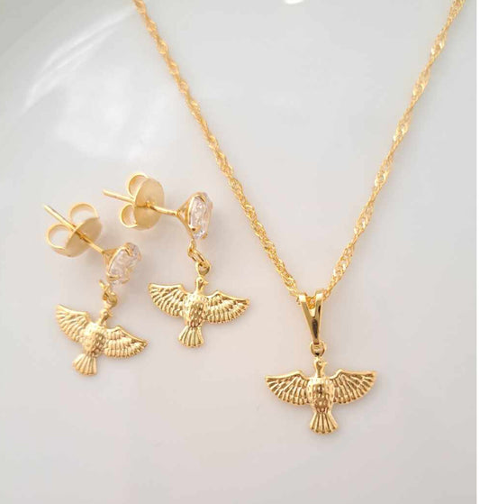 Mix Espírito Santo, leve e delicado no banho nobre de Ouro 18k, Hipoalegênica