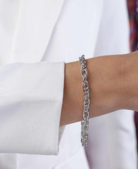 Pulseira no Ródio Branco