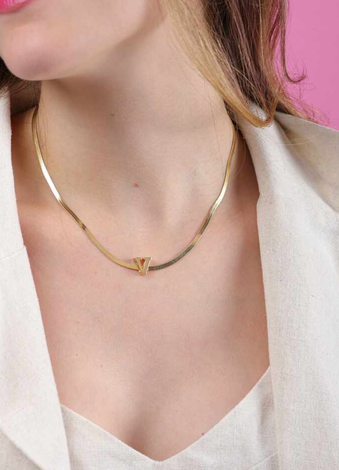 Colar pigente personalizado iniciais