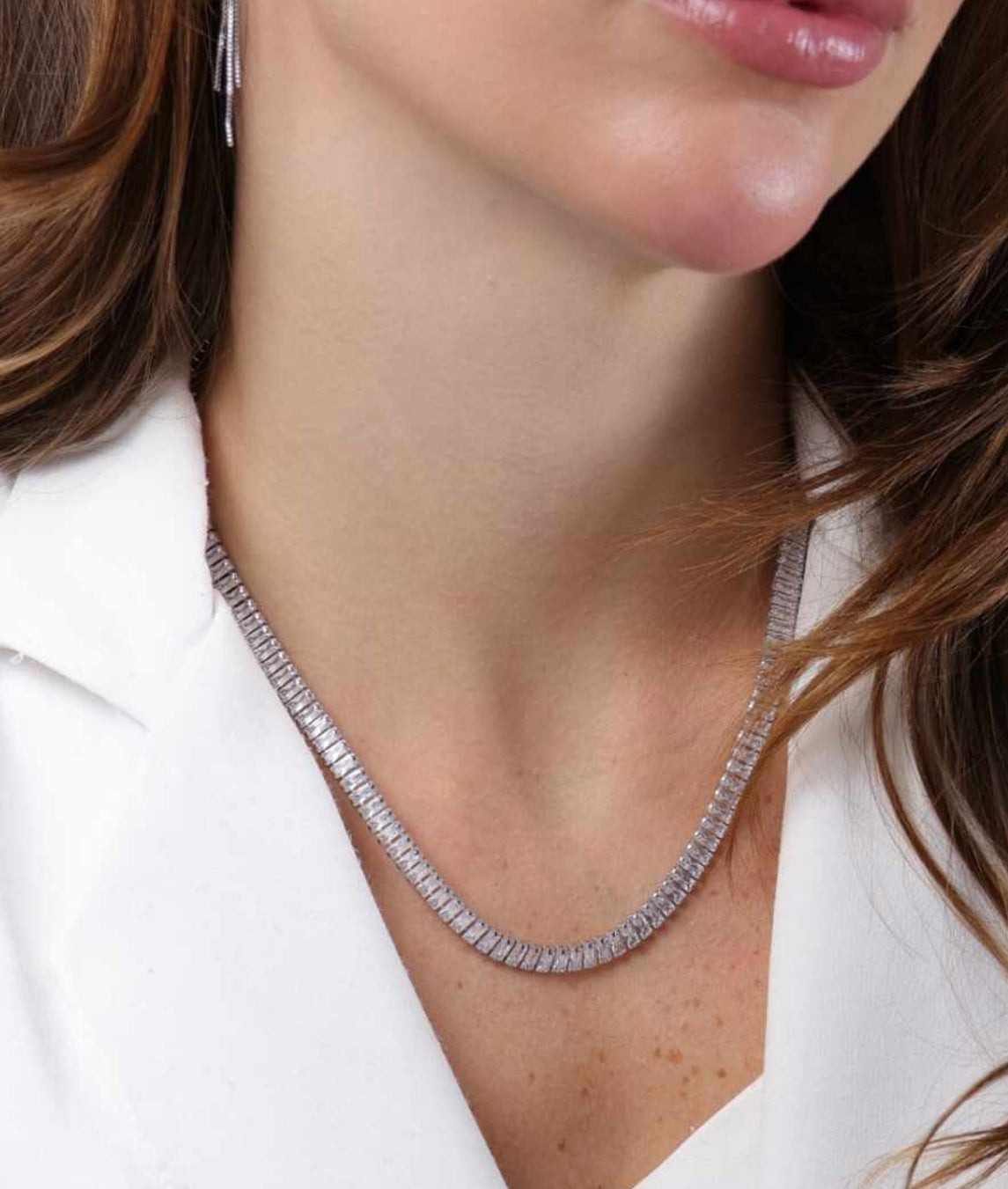 Colar Riviera Ródio 4mm