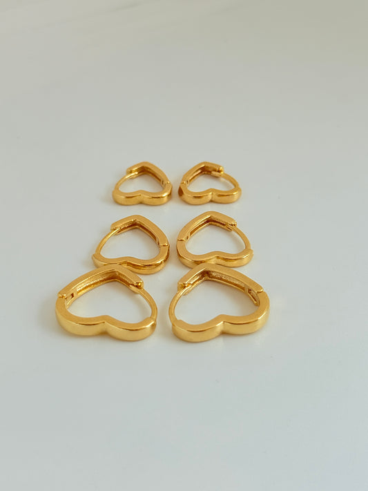 Brinco Trio Coração