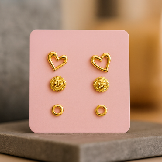 Trio variados pequenos