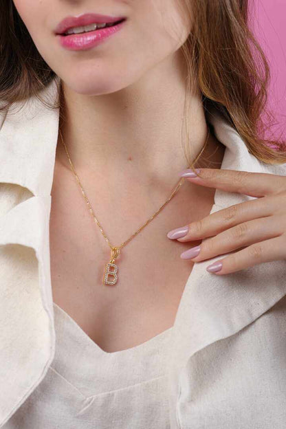 Colar iniciais Cravejadas